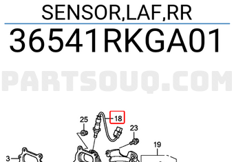 Honda 36541RKGA01 SENSOR,LAF,RR