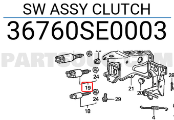 Honda 36760SE0003 SW ASSY CLUTCH