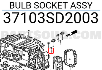 Honda 37103SD2003 BULB SOCKET ASSY