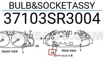 Honda 37103SR3004 BULB&SOCKETASSY