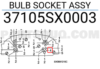 Honda 37105SX0003 BULB SOCKET ASSY