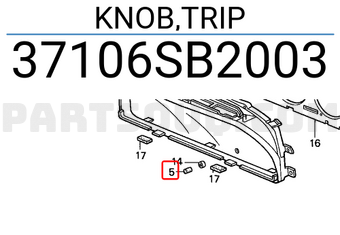 Honda 37106SB2003 KNOB,TRIP