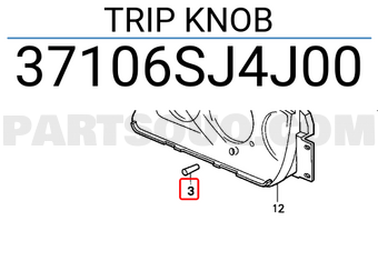 Honda 37106SJ4J00 TRIP KNOB