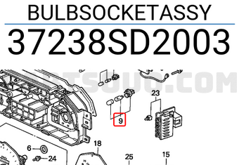 Honda 37238SD2003 BULBSOCKETASSY