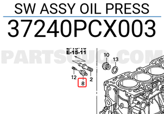 Honda 37240PCX003 SW ASSY OIL PRESS