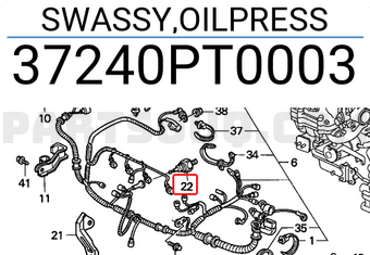 Honda 37240PT0003 SWASSY,OILPRESS