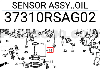 Honda 37310RSAG02 SENSOR ASSY.,OIL