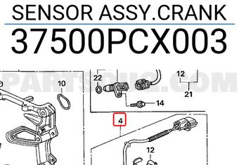 Honda 37500PCX003 SENSOR ASSY.CRANK