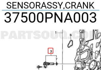 Honda 37500PNA003 SENSORASSY,CRANK