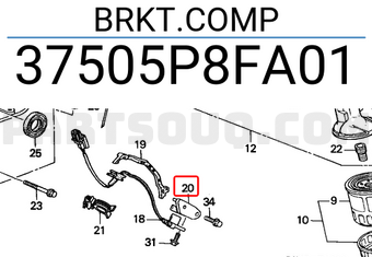 Honda 37505P8FA01 BRKT.COMP