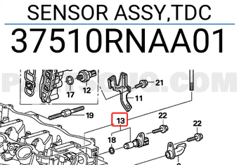 Honda 37510RNAA01 SENSOR ASSY,TDC