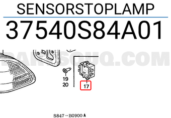 Honda 37540S84A01 SENSORSTOPLAMP