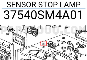 Honda 37540SM4A01 SENSOR STOP LAMP