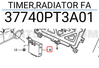 Honda 37740PT3A01 TIMER,RADIATOR FA