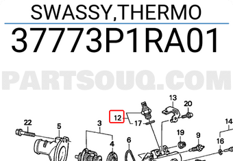Honda 37773P1RA01 SWASSY,THERMO