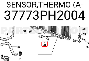 Honda 37773PH2004 SENSOR,THERMO (A