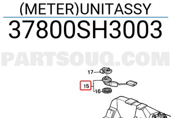 Honda 37800SH3003 (METER)UNITASSY
