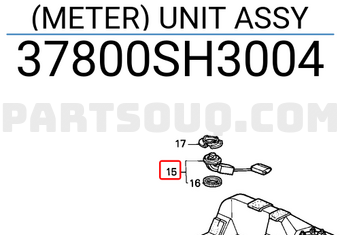 Honda 37800SH3004 (METER) UNIT ASSY