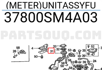 Honda 37800SM4A03 (METER)UNITASSYFU
