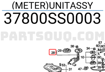 Honda 37800SS0003 (METER)UNITASSY