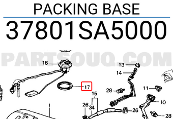 Honda 37801SA5000 PACKING BASE