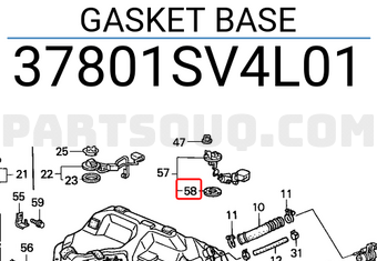Honda 37801SV4L01 GASKET BASE