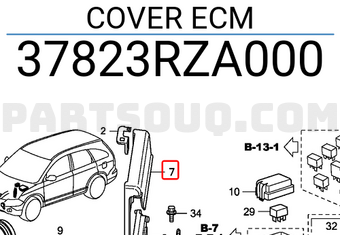 Honda 37823RZA000 COVER ECM