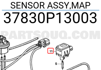 Honda 37830P13003 SENSOR ASSY,MAP
