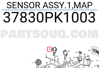 Honda 37830PK1003 SENSOR ASSY.1,MAP