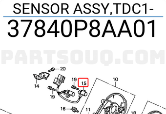 Honda 37840P8AA01 SENSOR ASSY,TDC1