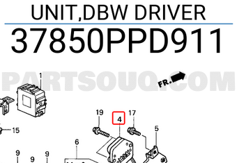 Honda 37850PPD911 UNIT,DBW DRIVER