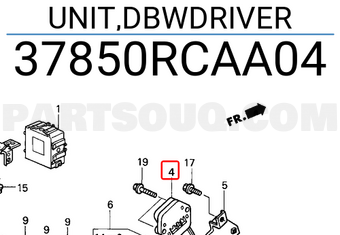 Honda 37850RCAA04 UNIT,DBWDRIVER