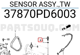 Honda 37870PD6003 SENSOR ASSY.,TW