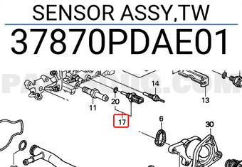 Honda 37870PDAE01 SENSOR ASSY,TW