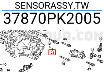 Honda 37870PK2005 SENSORASSY,TW