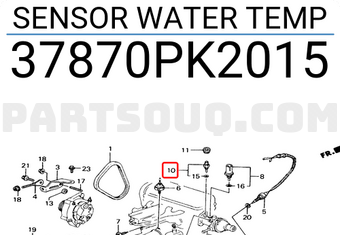 Honda 37870PK2015 SENSOR WATER TEMP