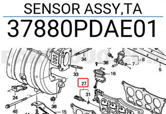 Honda 37880PDAE01 SENSOR ASSY,TA