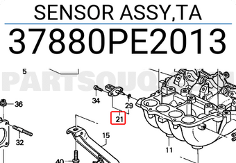 Honda 37880PE2013 SENSOR ASSY,TA