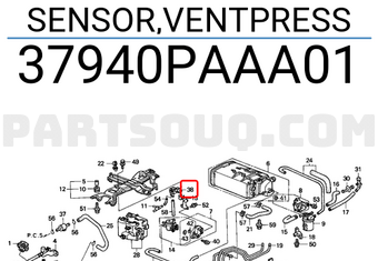 Honda 37940PAAA01 SENSOR,VENTPRESS