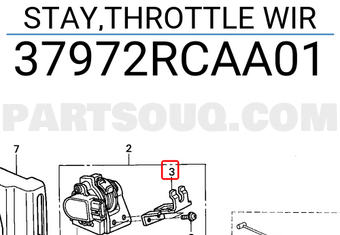 Honda 37972RCAA01 STAY,THROTTLE WIR