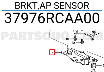 Honda 37976RCAA00 BRKT,AP SENSOR