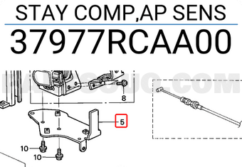 Honda 37977RCAA00 STAY COMP,AP SENS