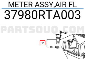 Honda 37980RTA003 METER ASSY,AIR FL