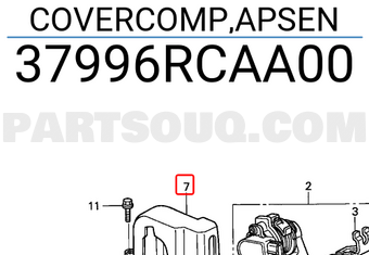 Honda 37996RCAA00 COVERCOMP,APSEN
