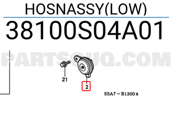Honda 38100S04A01 HOSNASSY(LOW)