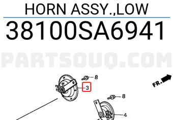 Honda 38100SA6941 HORN ASSY.,LOW