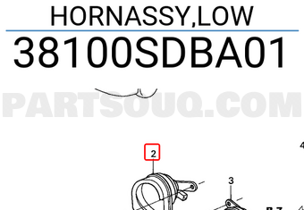 Honda 38100SDBA01 HORNASSY,LOW
