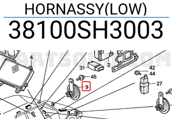 Honda 38100SH3003 HORNASSY(LOW)