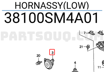 Honda 38100SM4A01 HORNASSY(LOW)