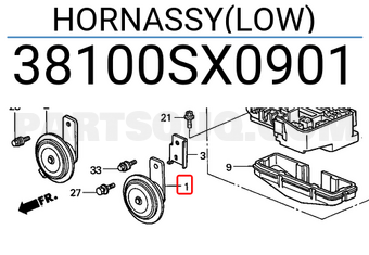 Honda 38100SX0901 HORNASSY(LOW)